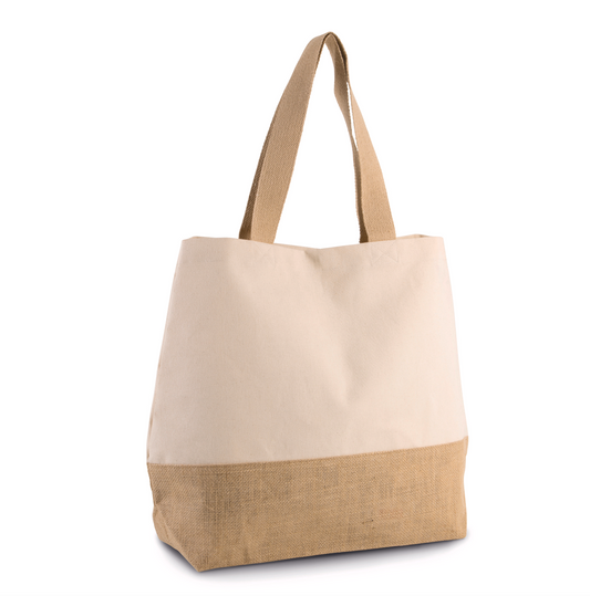 Shopper van jute- & katoencanvas ▪ 5 kleuren